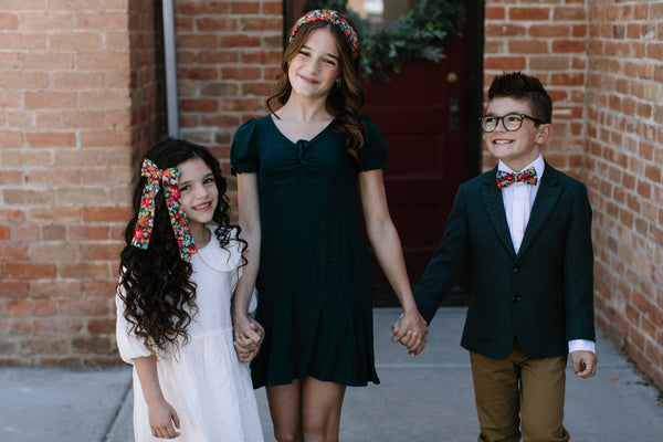 Jolly Floral Bow Tie For Boys