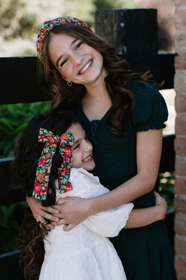 Jolly Floral Lady Hair Bow