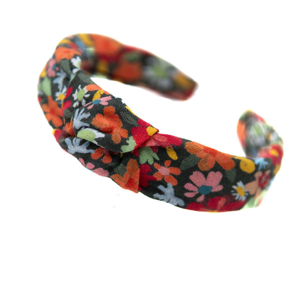 Jolly Floral Womens Knotted Headband