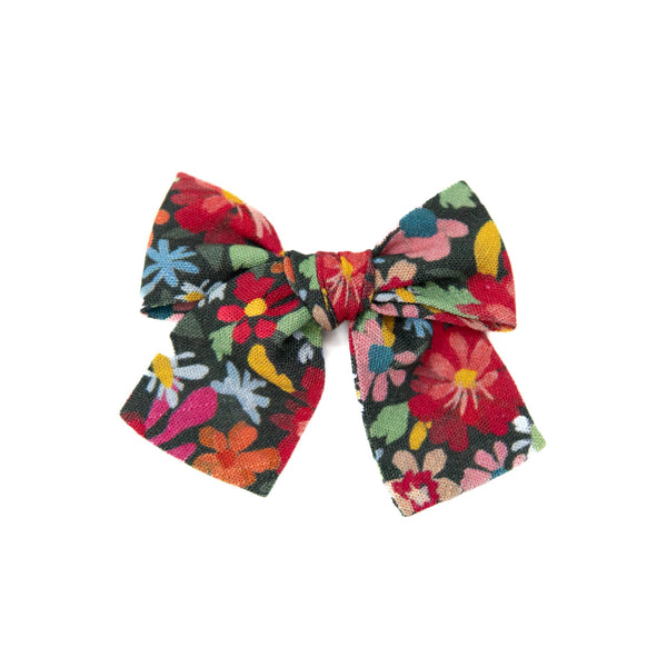 Jolly Floral Petite Hair Bow