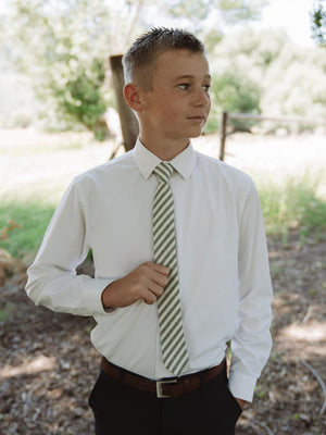 Juniper Stripe Boys Tie