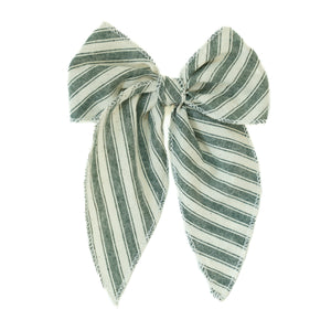Juniper Stripe Darling Hair Bow Darling Hair Bow 4"x5"