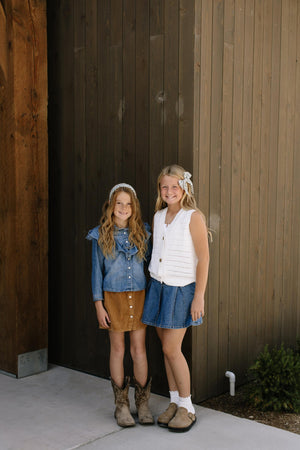 Juniper Stripe Knotted Headband Headband 1.5" Thick