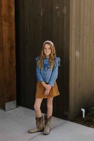 Juniper Stripe Knotted Headband Headband 1.5" Thick