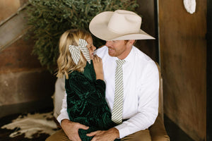 Juniper Stripe Darling Hair Bow Darling Hair Bow 4"x5"