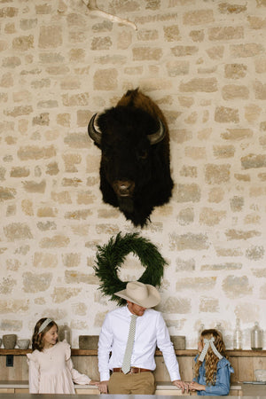 Juniper Stripe Lady Hair Bow Lady Hair Bow 4"x7.5"