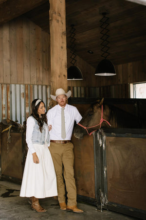 Juniper Stripe Knotted Headband Headband 1.5" Thick