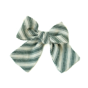 Juniper Stripe Petite Hair Bow Petite Hair Bow 2"x3"
