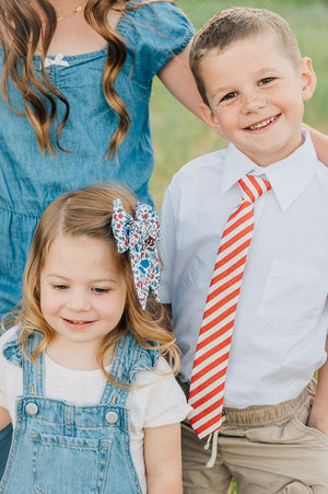 Scarlet Stripe - Boys Tie