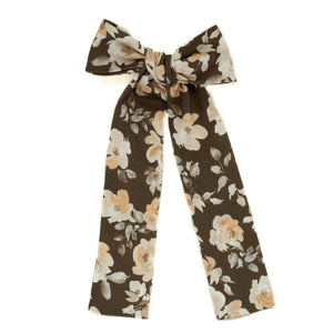 Magnolia Floral Lady Hair Bow Lady Hair Bow 4"x7.5"