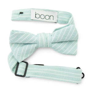 Mint Stripe - Boys Bow TIe