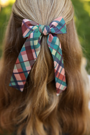 Mulberry Plaid - Lady Hair Bow