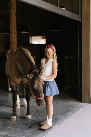 Plum Knotted Headband Headband 1.5" Thick