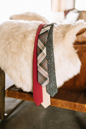 Spruce Plaid Mens Tie Mens Modern - 2.5" wide x 58" long