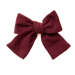 Plum Petite Hair Bow Petite Hair Bow 2"x3"