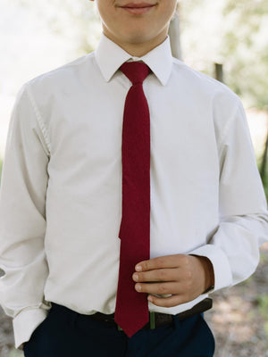 Plum Youth Tie Youth 2" x 48"