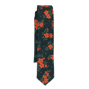 Red Hot Floral Youth Tie
