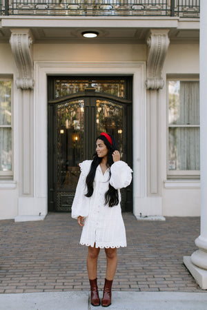 Red Velvet Knotted Headband
