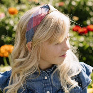 Rubik Cube Knotted Headband Headband 1.5” Thick