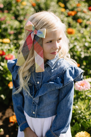 Rubik Cube - Lady Hair Bow Lady Hair Bow 4“x7.5”