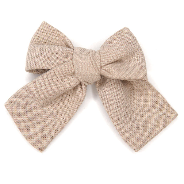 Champagne Petite Hair Bow for Girls