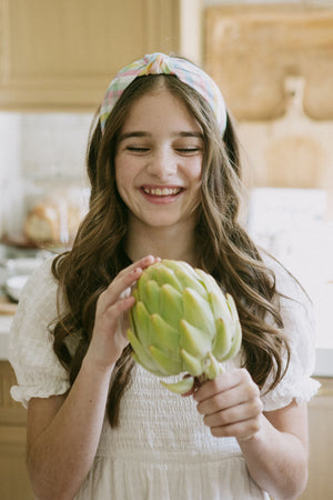 Springtime Plaid Knotted Headband