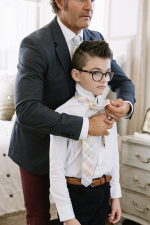Springtime Plaid Youth Tie