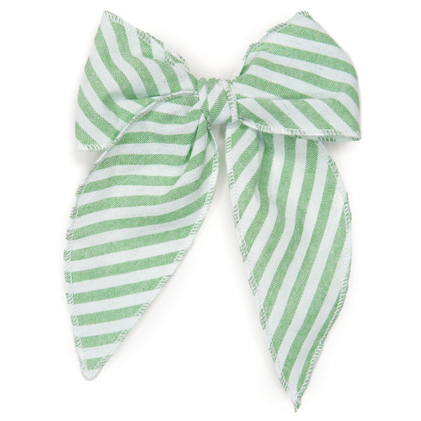 Sprout Stripe Darling Hair Bow for Girls