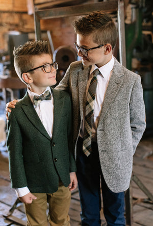 Spruce Plaid - Youth Tie