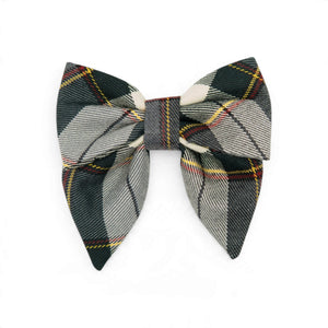 Spruce Plaid - Dog Collar Bow Ties & Bows