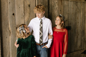 Spruce Plaid Darling Hair Bow Darling Hair Bow 4"x5"