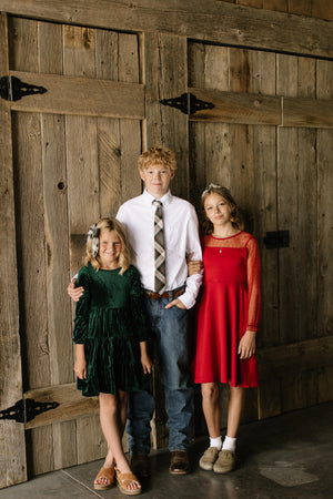 Spruce Plaid Darling Hair Bow Darling Hair Bow 4"x5"