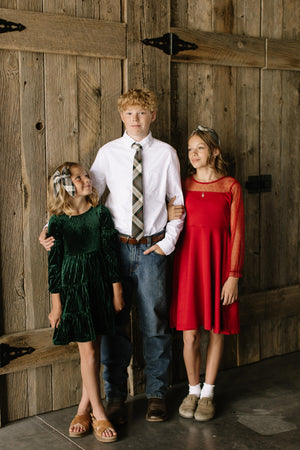 Spruce Plaid Darling Hair Bow Darling Hair Bow 4"x5"