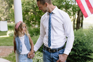 Scarlet Stripe Women's Knotted Headband