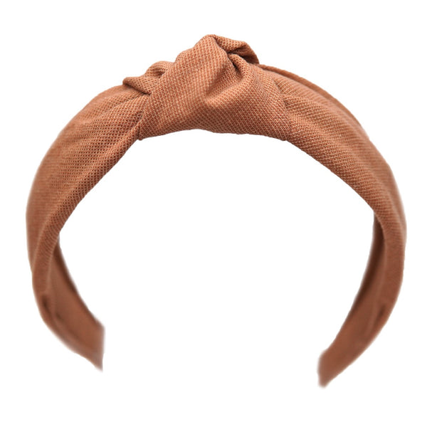 Tan Saddle - Women's Knotted Headband