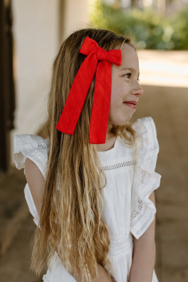 True Red - Lady Hair Bow