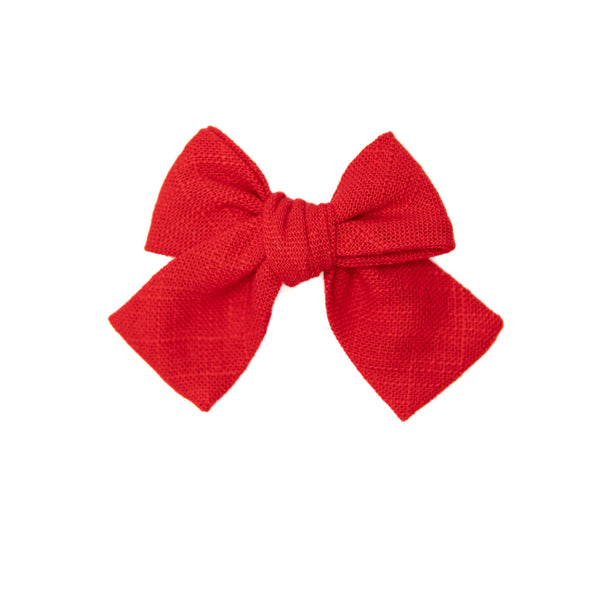 True Red Petite Hair Bow