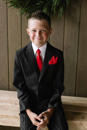 Truest Red Boys Tie Sm 3-18mo