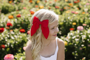 Truest Red Darling Hair Bow Darling Hair Bow 4"x5"