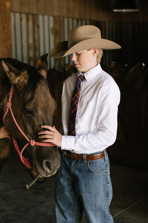 Whistler Plaid - Youth Tie Youth 2" x 48"