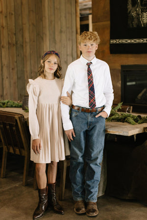 Whistler Plaid - Youth Tie Youth 2" x 48"