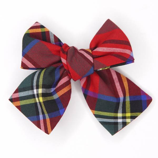 Classic Christmas Plaid - Petite Hair Bow