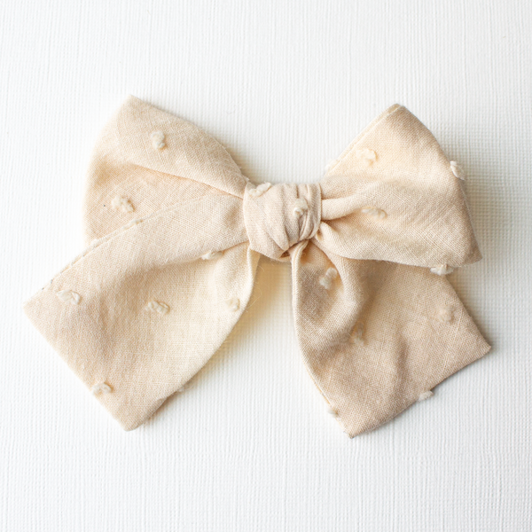 Hair bow for girls, reversible hair bow, baby hair bow on band, linen hair bow on band, matching bow, baby hair clip, gifts for baby girl, hair sash for mom, father daughter matching