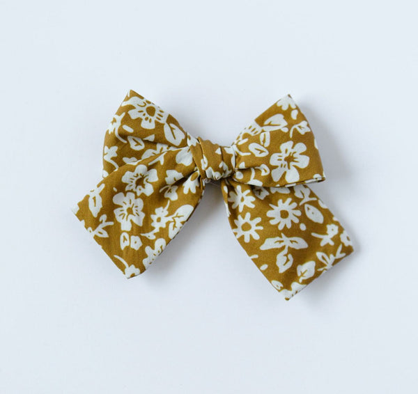 Peanut Butter Hair Bow for Girls - Small