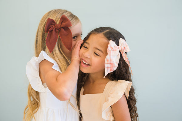 Sienna Hair Bow for Girls - Large